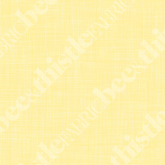 Yellow Linen Printed Fabric